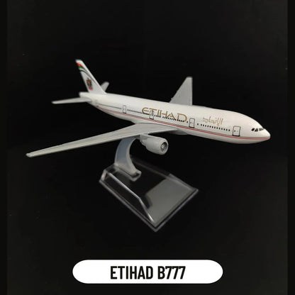 Avelena | Metallflugzeugmodell Emirates Airlines A380 B777 Flug Diecast Modellspielzeuge für Jungen