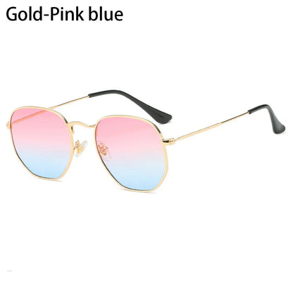 Avelena | Polygon Metall Quadrat Sonnenbrille
