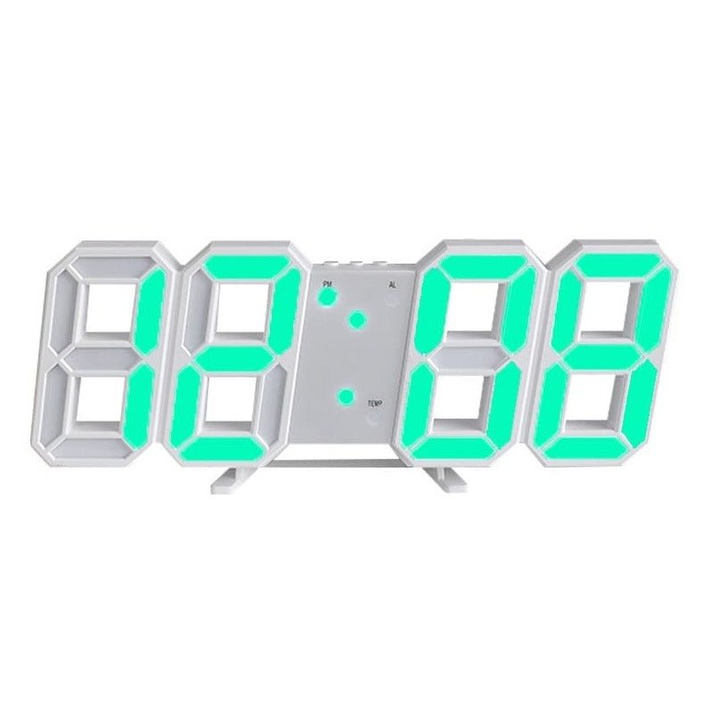 Avelena | Digitale 3D LED Wanduhr – Modernes Design mit Dimmfunktion und optimaler Sichtbarkeit