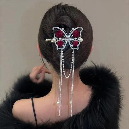 Avelena | Metall Schmetterling Haarspange für Frauen