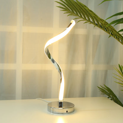 Avelena | SpiralGlow – LED Schreibtischlampe mit Spiraldesign für das Schlafzimmer