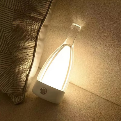 Avelena | Weintaschen Tischlampe mit Bluetooth-Lautsprecher – Wiederaufladbare moderne Nachttischlampe