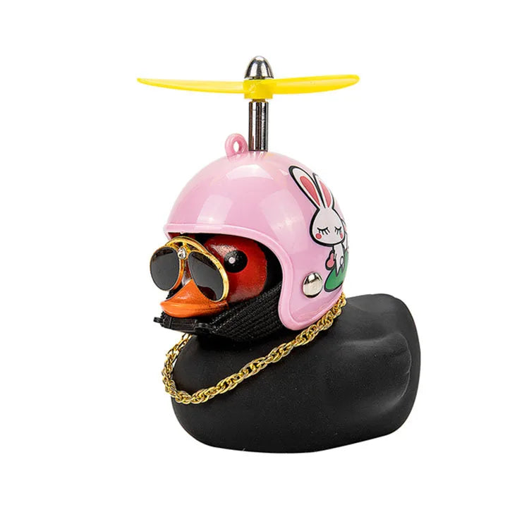 Avelena | Ente Fahrradklingel mit Helm