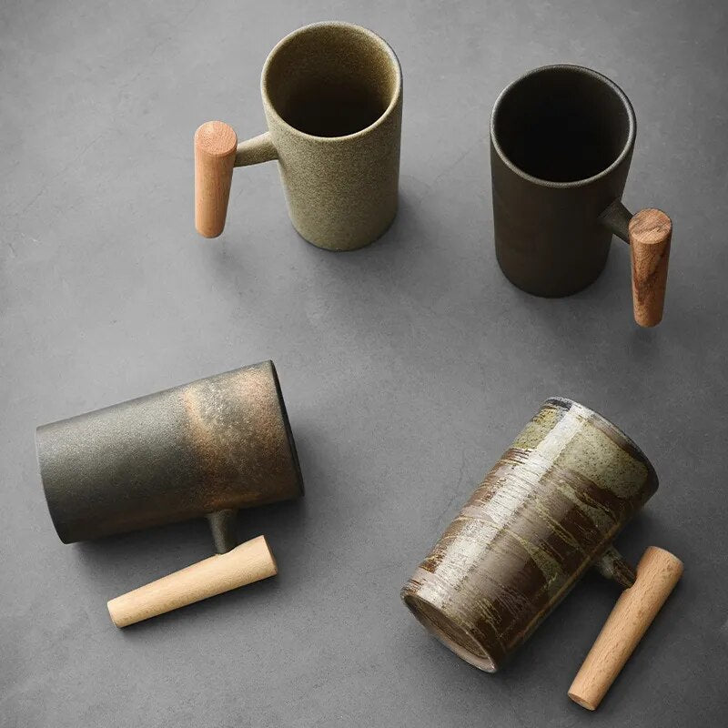 Avelena | Nordic Latte Tassen mit Erd Design Naturesip