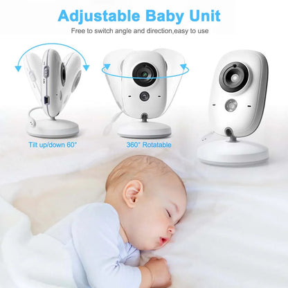 Avelena | 3.5-Zoll Video-Babyphone mit Nachtsicht, Temperaturanzeige und Zwei-Wege-Audio