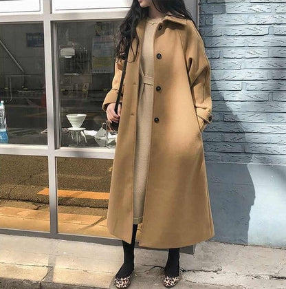 Avelena | Damen Langer Trenchmantel Warm