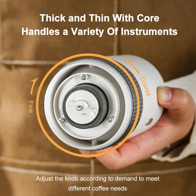 Avelena | Elektrische Kaffeemühle Typ C USB Ladung Professionelle Keramik Mahlkern Kaffeebohnen Mühle Tragbare Kaffeemaschine Zubehör