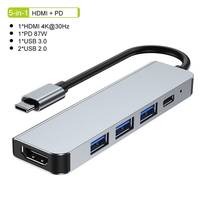 Avelena | Thunderbolt 3 USB-C Hub mit HDMI, PD, SD/TF für MacBook Air M1 und iPad Pro