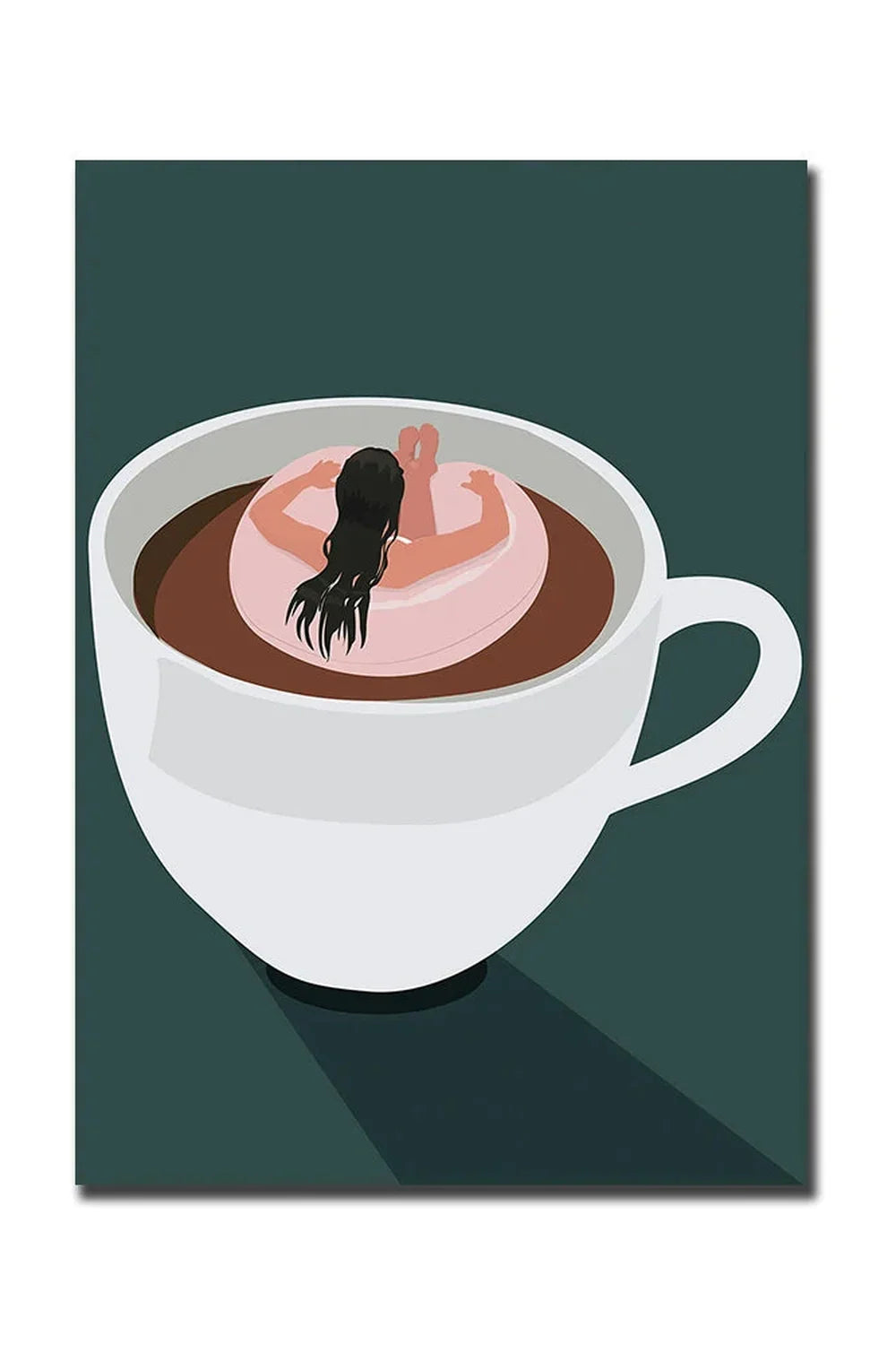 Avelena | Guten Morgen Kaffee Leinwand Poster