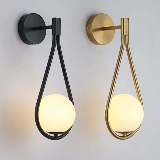 Avelena | Drop Luxus Glas Ballen Wandlampe