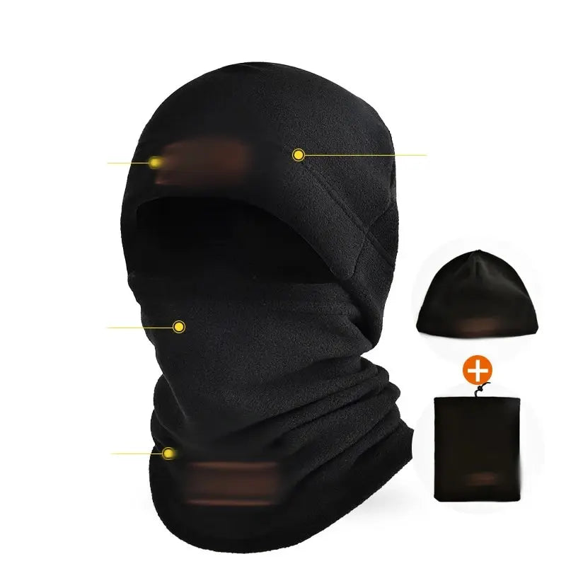 Avelena | Herren Thermo Fleece Balaclava Hut - Winter Gesichtswärmer & Taktische Mütze