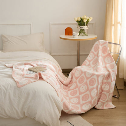 Avelena | Smiley Kariert Decke