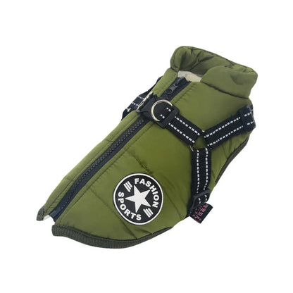 Avelena | Dogfrei Jacke Wasserdichte Winterjacke mit Eingebautem Geschirr