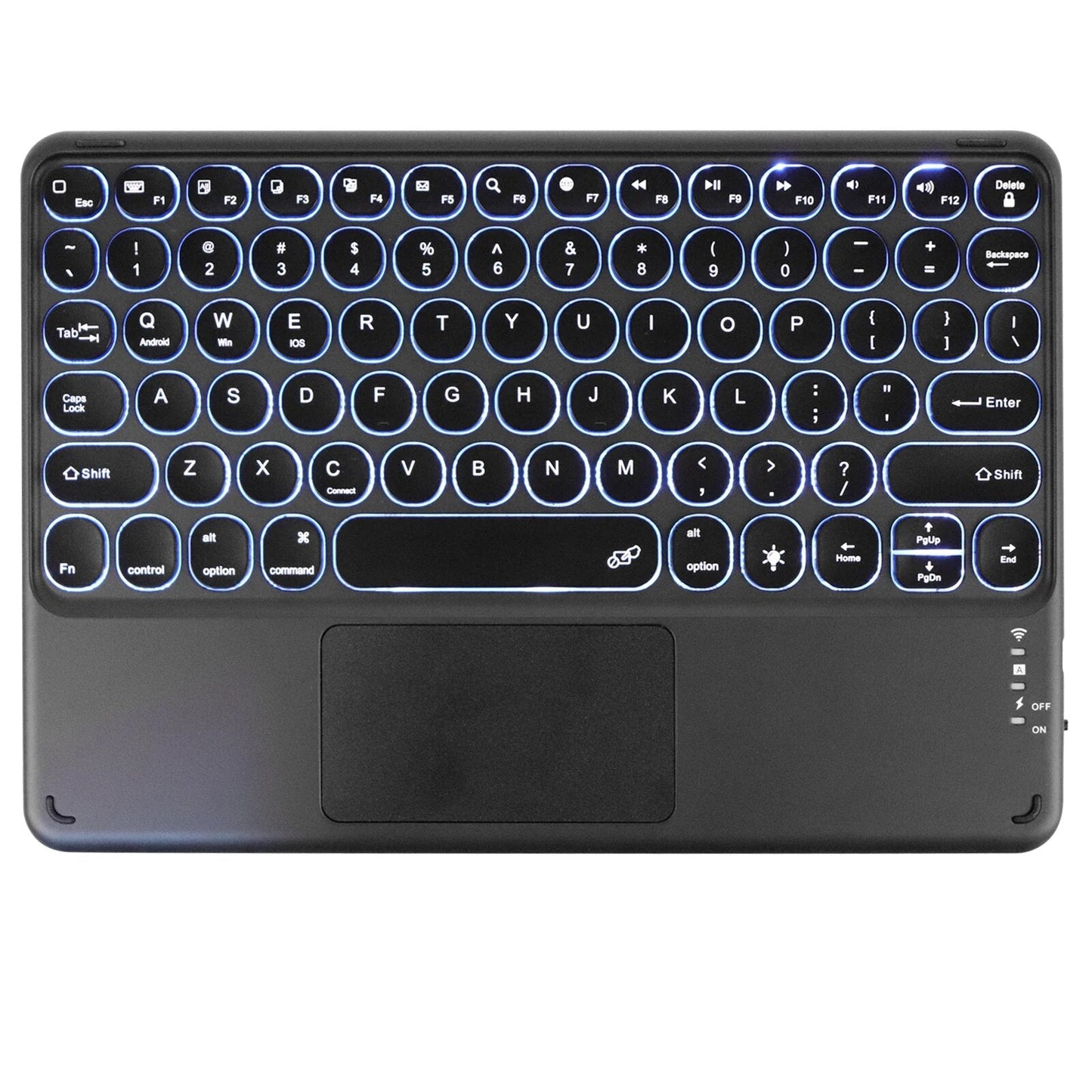 Avelena | Süße Rundfarbe Tastatur mit Touchpad