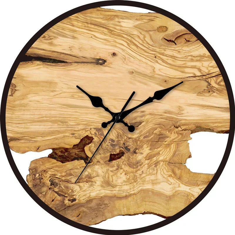 Avelena | Geräuschlose Wanduhr aus Acryl und Holz