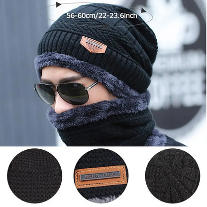 Avelena | Winter Beanie Mütze mit Schal