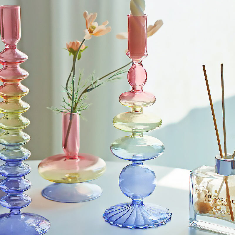 Avelena | Gradient Glas Kerzenhalter