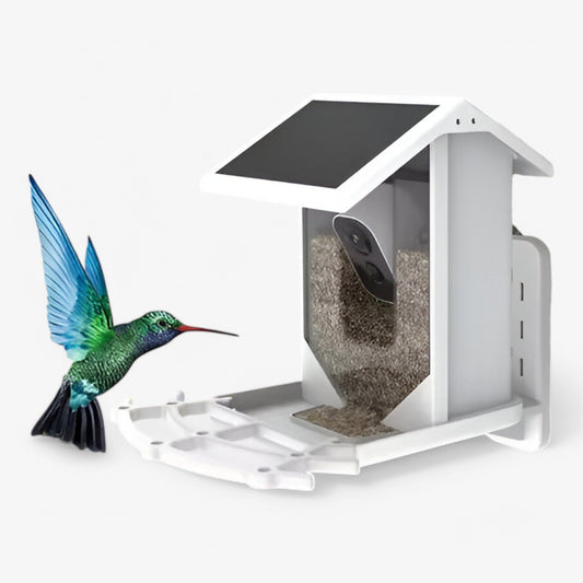 Avelena | Auxco | Smarter Vogelhaus mit 1080P HD Kamera, KI Vogelerkennung & Solaraufladung