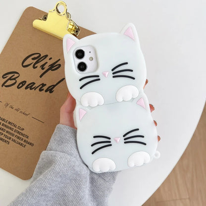 Avelena | Cartoon Kniewärmer Katze Weiches Etui für Iphone Modelle