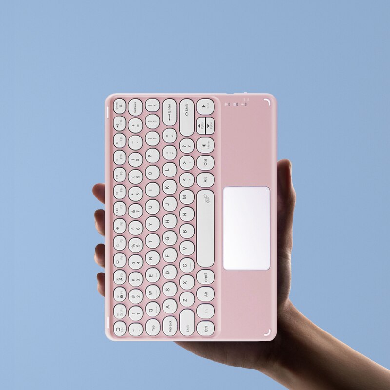 Avelena | Süße Rundfarbe Tastatur mit Touchpad