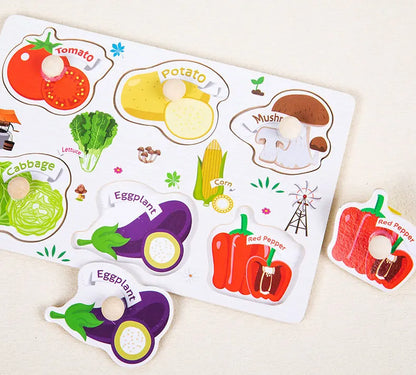 Avelena | Montessori Baum Puzzle Griffe Brett Spielsachen
