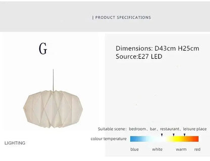 Avelena | Elegante von Origami inspirierte Papierlaterne