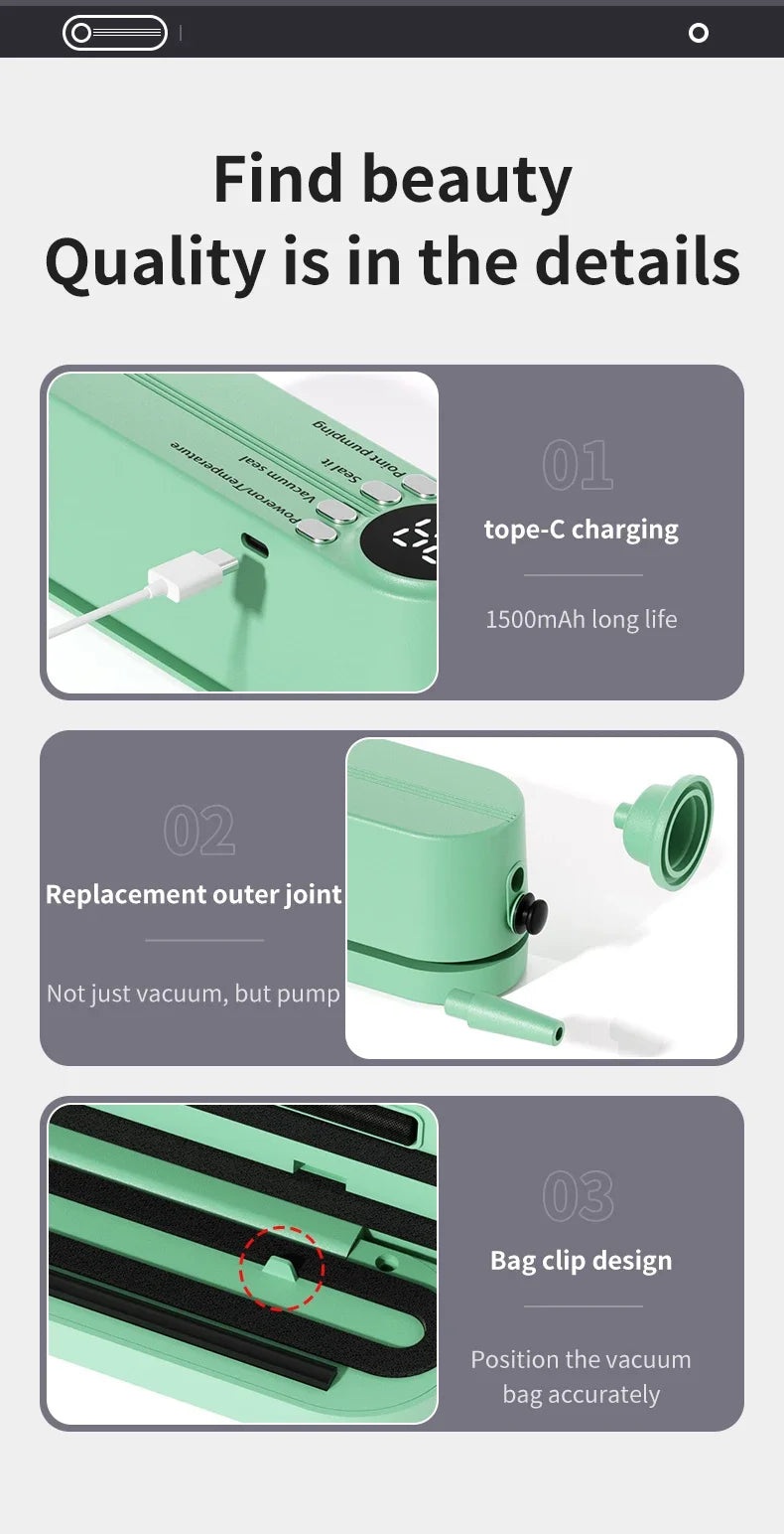 Avelena | Drahtlose automatische Mini-Vakuumiermaschine