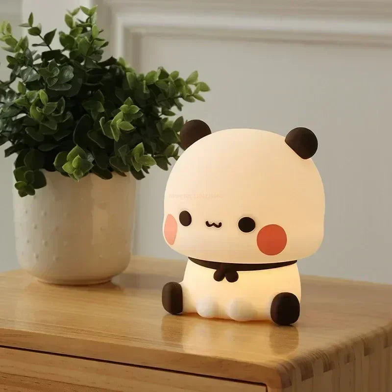 Avelena | LED Nachtlicht Bär Panda Bubu und Dudu Lampe Niedliche Cartoon Nachtlichter Spielzeug Geschenke Tier Peripherie Schlafzimmer Dekorativ Wohnzimmer