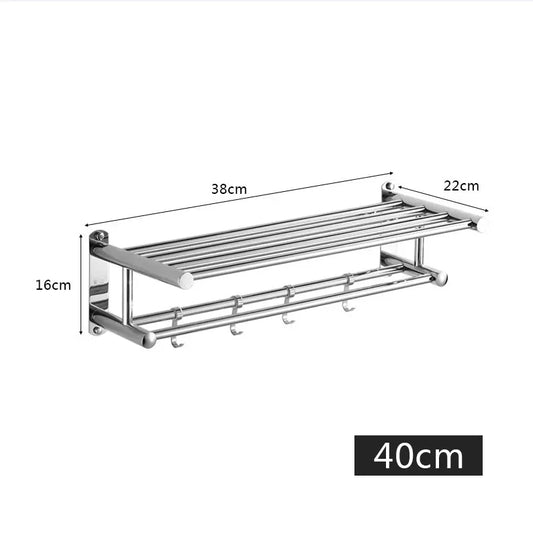 Avelena | SteelRack Wandmontierter handtuchhalter aus edelstahl – Minimalistischer platzsparender rack für badezimmer & küche