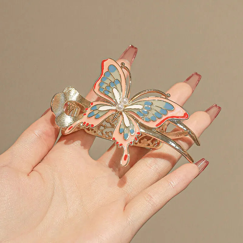 Avelena | Metall Schmetterling Haarspange für Frauen