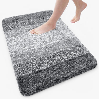 Avelena | Superabsorbierende rutschfeste Badmatte – schnell trocknender Badezimmerteppich für trockene Füße