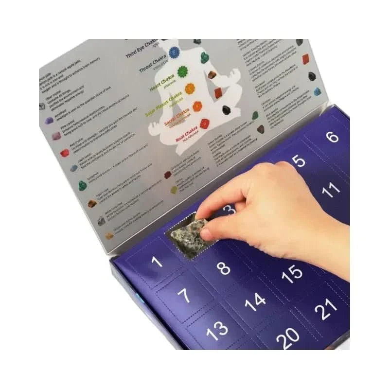 Avelena | Adventskalender mit 24 echten Edelsteinen für junge Entdecker