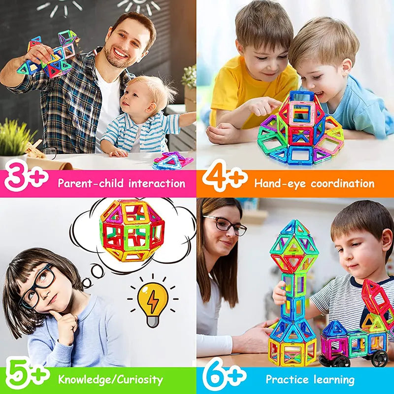 Avelena | Magnetische Bauklötze Große Größe und Mini Größe