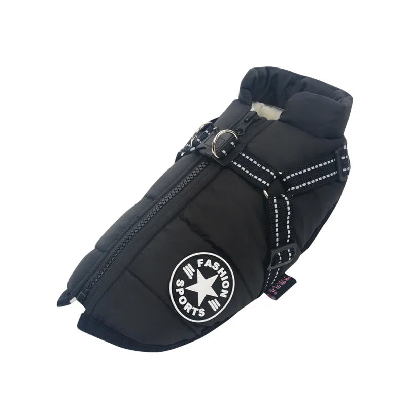 Avelena | Dogfrei Jacke Wasserdichte Winterjacke mit Eingebautem Geschirr