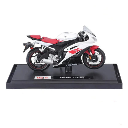 Avelena | 1:18 Maßstab Yamaha R6 Legierungsroller Sportbike Figuren Diecasts Kinder Spielzeug Motorrad Rennmodell Nachbildungen Sammlergeschenk für Jungen