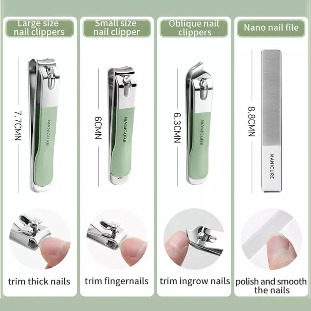 Avelena | 18-In-1 Edelstahl Nagelknipser Reisepflege Set