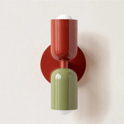 Avelena | Nordic LED Wall Lamp Modern Minimalist Cream Double Head Lights For Living Room Bedroom Besides Study Indoor Decoration Fixture