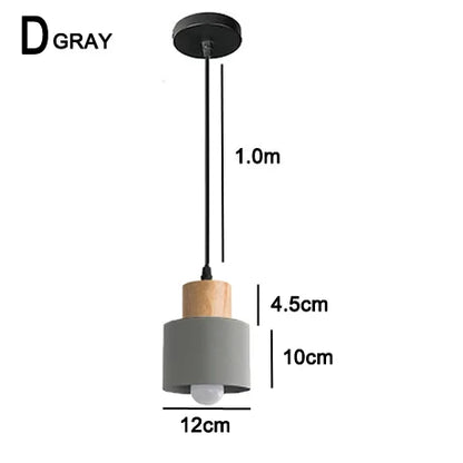Avelena | Nordische LED-Pendelleuchten aus Metall und Holz - Moderne Hängelampen für Esszimmer und Küche