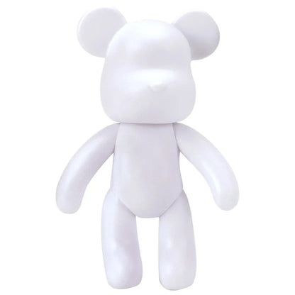 Avelena | Graffiti Painted Fluid Violent Bear White Body Ornaments DIY Handmade Personalized Model Home Desktop Decoration Accessories New