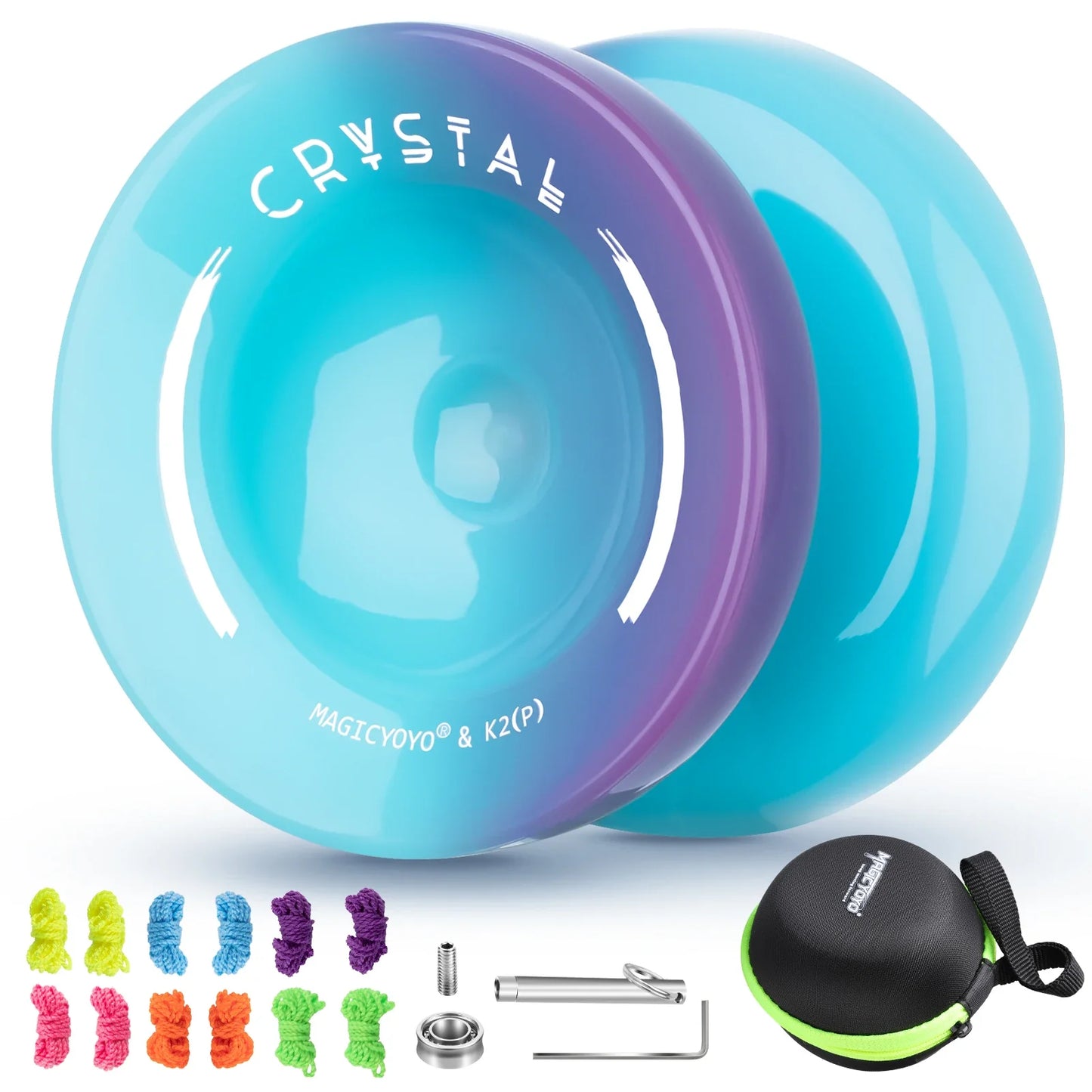 Avelena | K2 Crystal Yo-Yo - Professionell Responsiv und Uresponsiv Doppelzweck Yo-Yo