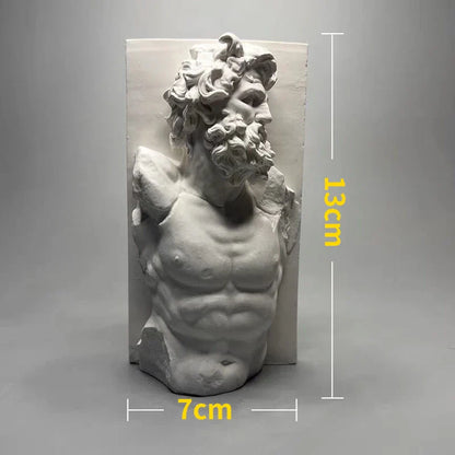 Avelena | Nordic INS Stil Charakter Gips Statue DIY Gemalt Skizze Fotografie Requisiten Tischdekorationen Wohnkunst Gips Dekoration