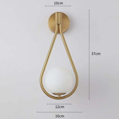Avelena | Drop Luxus Glas Ballen Wandlampe