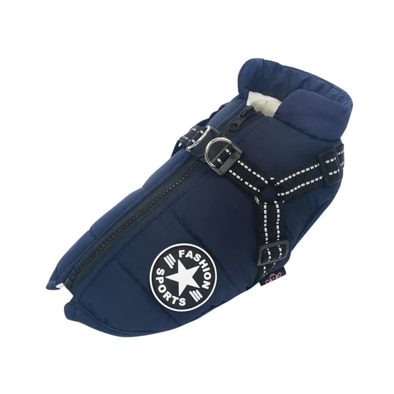 Avelena | Dogfrei Jacke Wasserdichte Winterjacke mit Eingebautem Geschirr