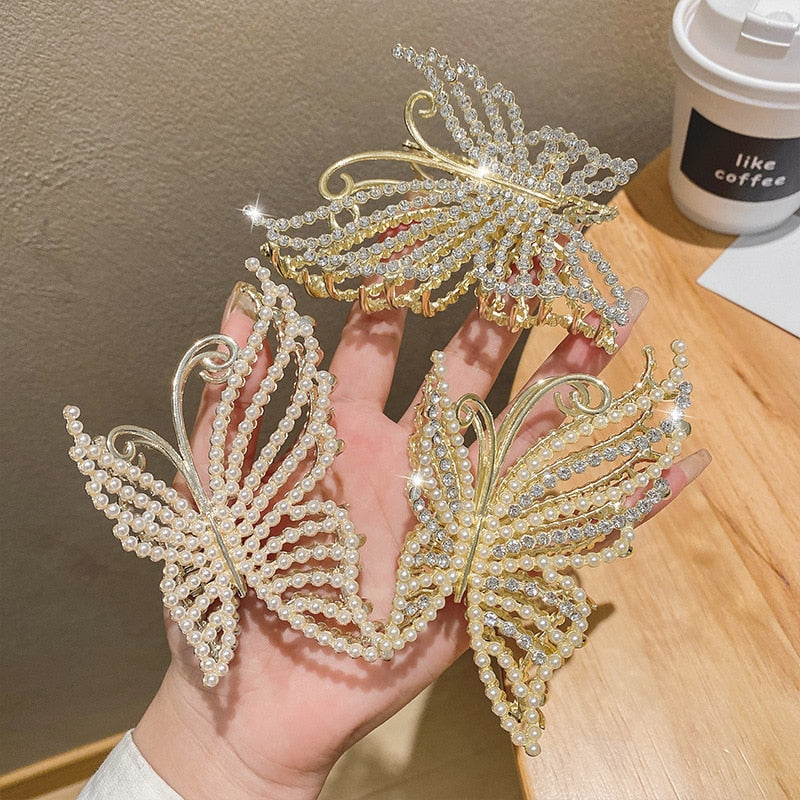 Avelena | Korea Perle Strass Haarnadel