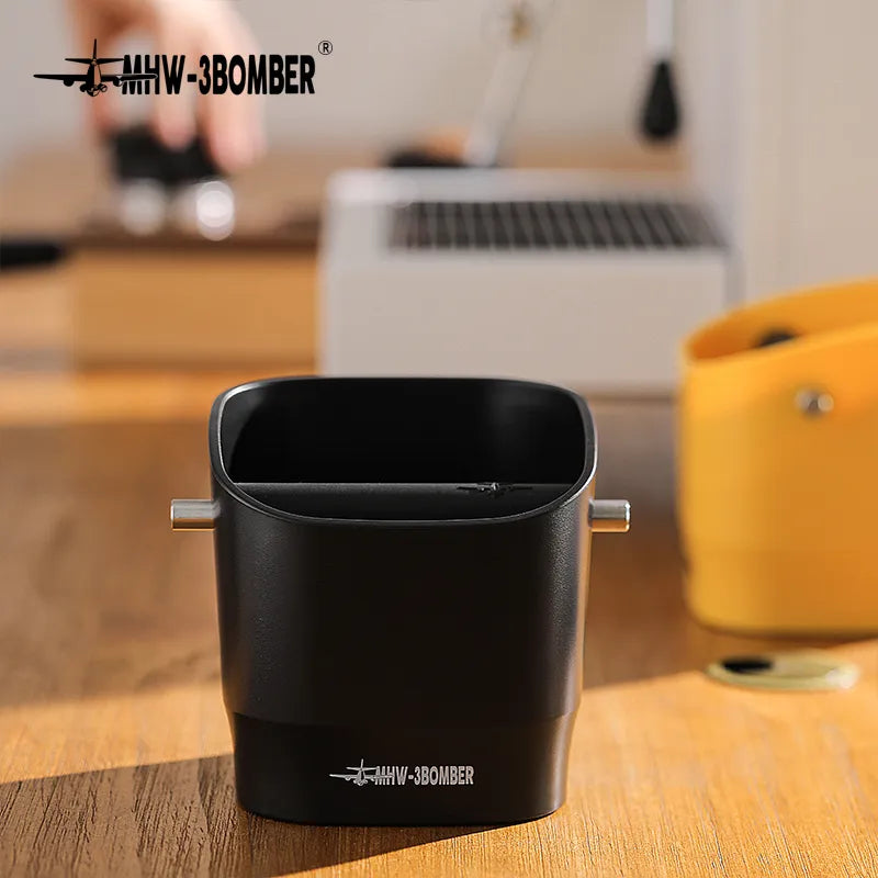 Avelena | 0,9–1,2 l Espresso-Schlagkasten, zerlegbare Schlagstange und rutschfeste Basis, quadratischer Kaffeesatz-Abfall, Barista-Desktop-Zubehör