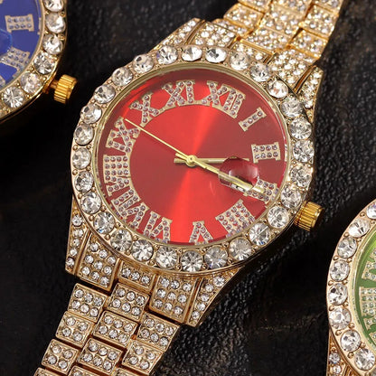 Avelena | Hip Hop Bling Trio Cuban Kette Schmuck Set
