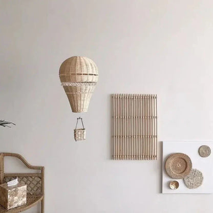 Avelena | Handgefertigtes Rattan Woven Luftballon Mobile Ornament