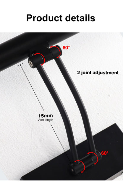 Avelena | 80-100cm LED Wandlampe - Moderne schwarze/silberne Wandleuchte für das Badezimmer, innen montierte Bildleuchte