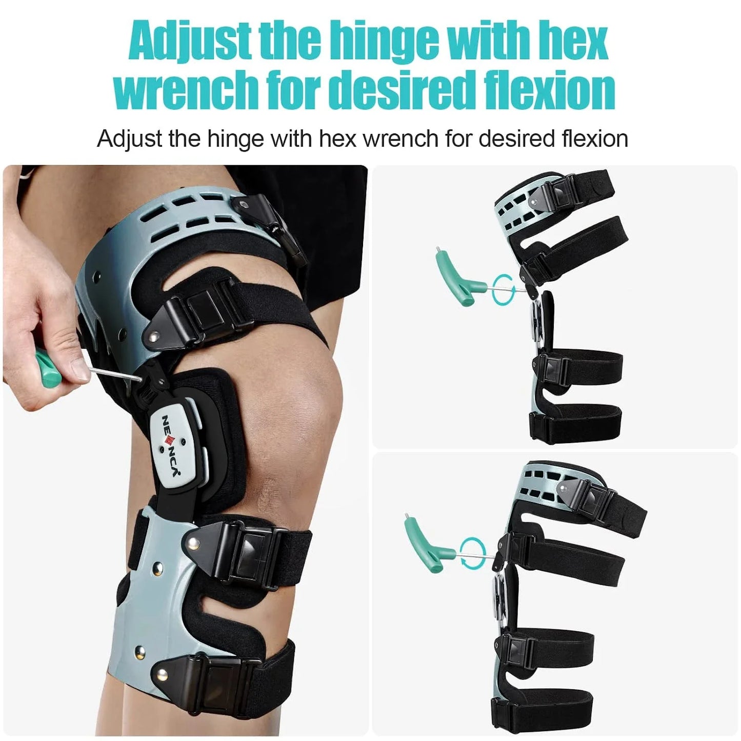 Avelena | ArthroGuard™ | Osteoarthritis Entlastungsbandage für das Knie | Mediale & laterale Unterstützung | Knochen-auf-Knochen-Arthritis-Linderung für Schmerzmanagement