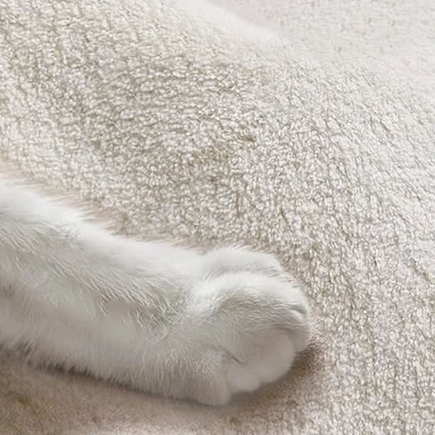 Avelena | Japanischer Stil Runde Gestreifte Teppich Dick Waschbar mit Rutschfester Rückseite